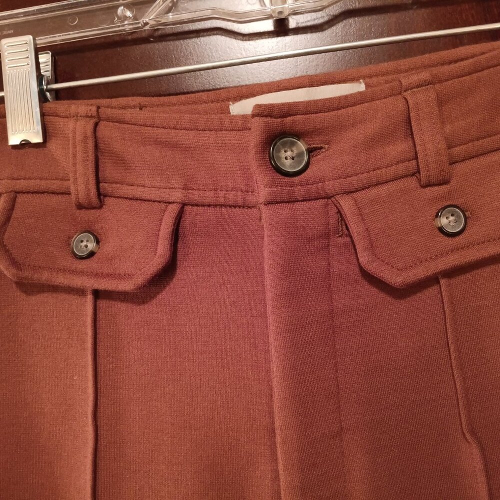 EVERLANE Stretch Ponte Trousers Flare Leg 00 - Picture 4 of 9